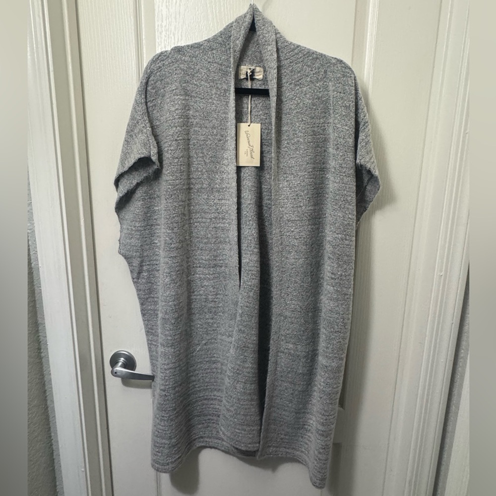 NWT Universal Thread Heather Gray Open-Front Cardigan